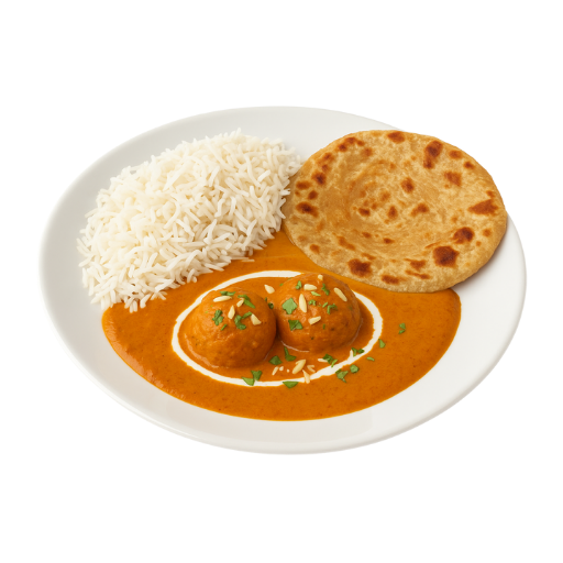Malai Kofta+ Basmati Rice & (1 Pc ) of Paratha