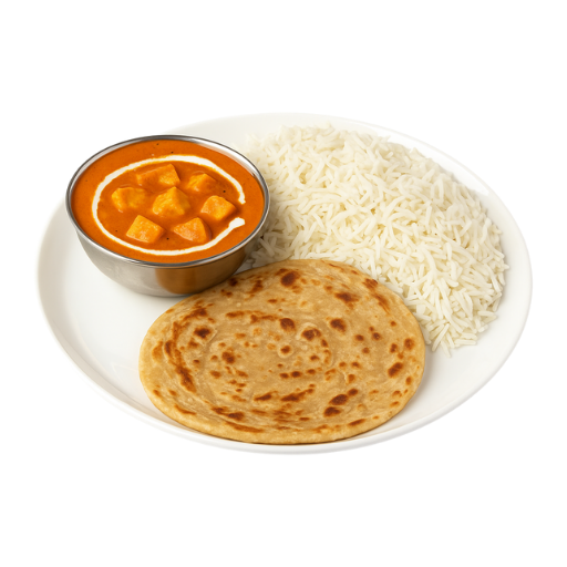 Paneer Butter Masala + Basmati Rice & (1 Pc) of Paratha